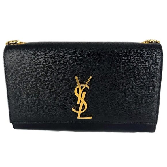 Saint Laurent Paris Kate Medium Shoulder Bag Black GHW - Picture 1 of 8